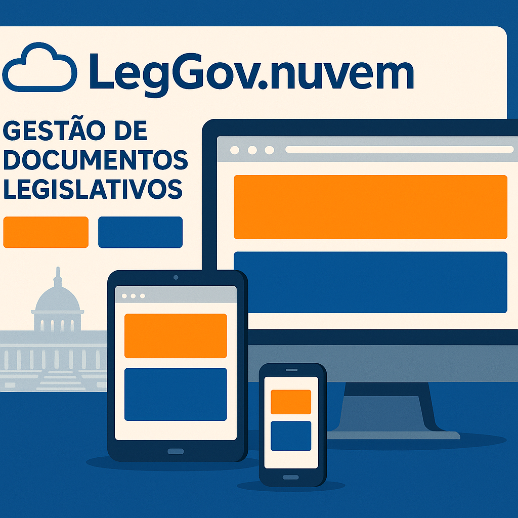 Site institucional da Câmara exibido em computador, notebook, tablet e celular